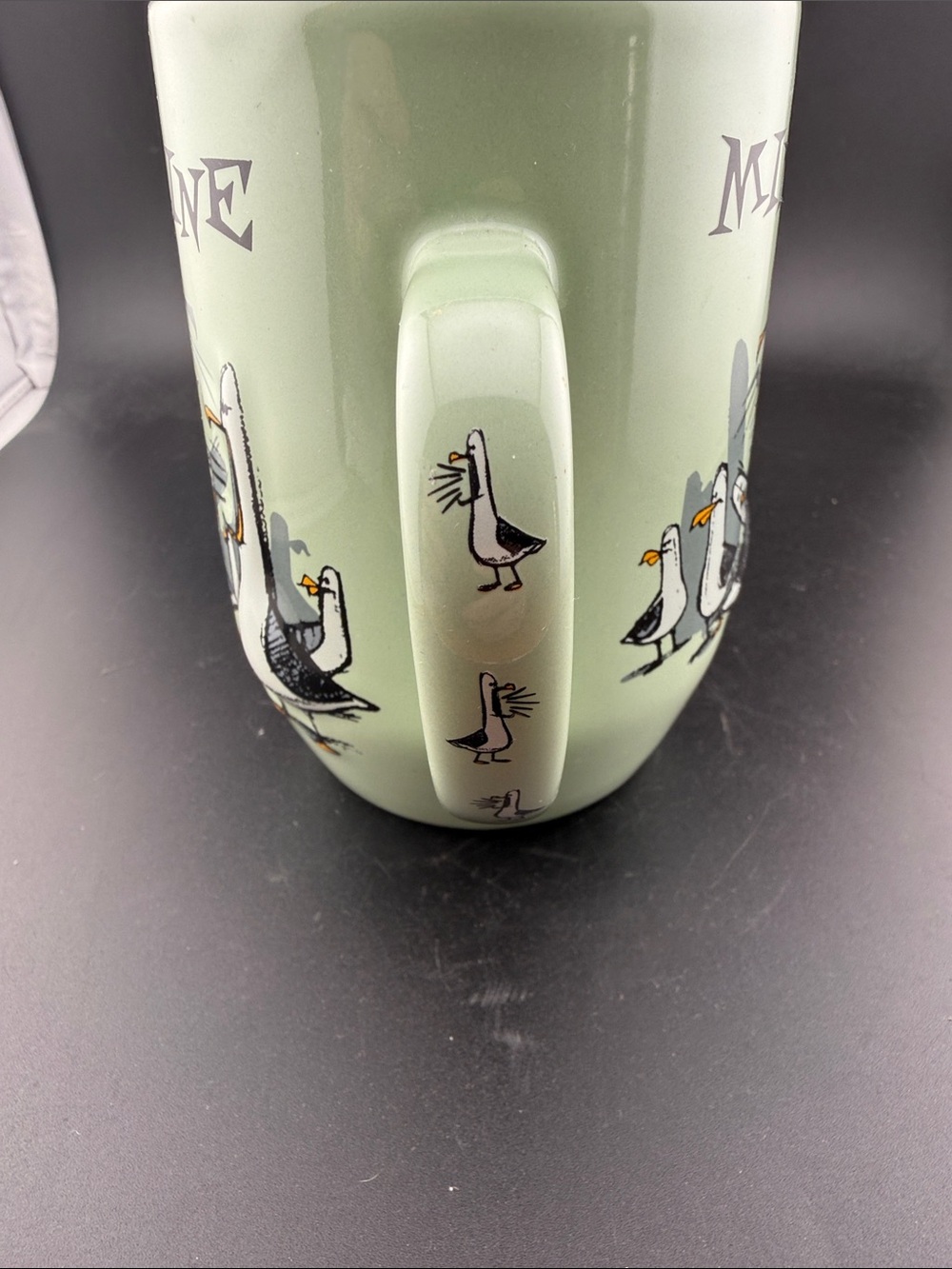 Disney Parks Finding Nemo Mine Mine Mine Mug 3D Seagull Coffee Cup Green Pixar - Picture 6 of 6